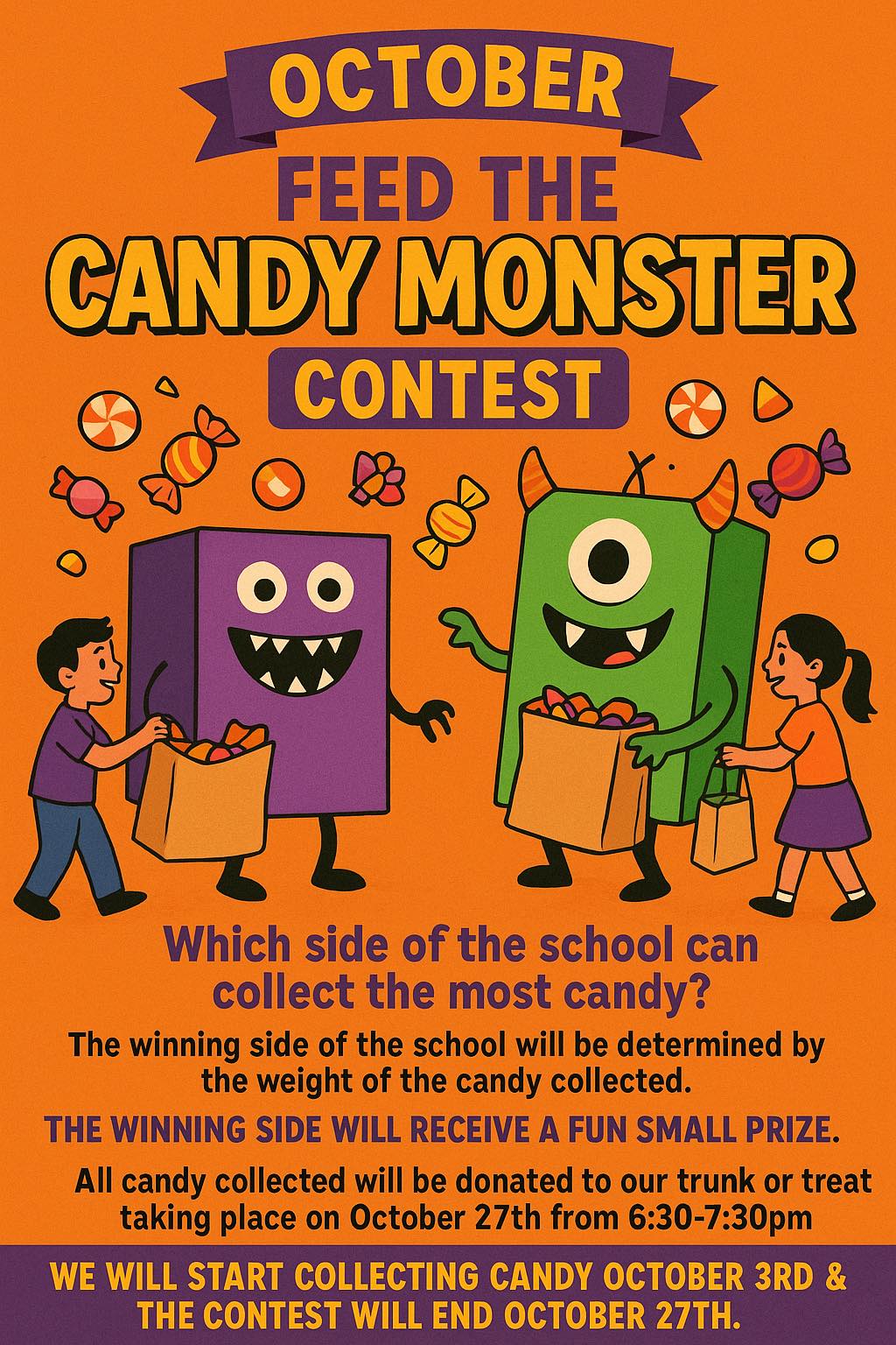 Feed The Candy Monster